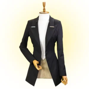 Women’s Black Coat – Elegant Long Winter Coat